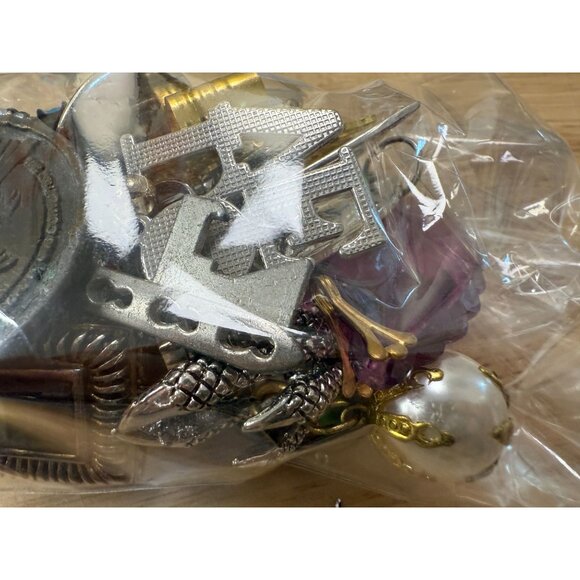 Chunky Mixed Pendant Lot, Wearable or Craft, Mixed Metal, Boho, Gypsy, Eclectic, - Picture 8 of 9